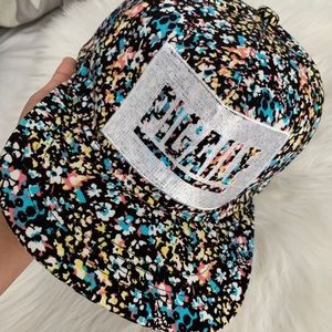 Cute flower embroidered cap